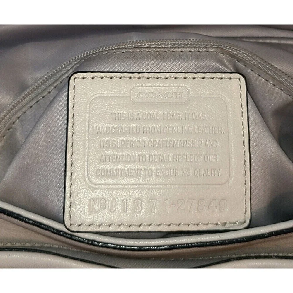 COACH MADISON TWO TONE PYTHON EMBOSSED EXOTIC LEATHER SADIE FLAP SATCHEL 27849